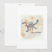 Scorpion Greeting Card 招待状 (正面/裏面)