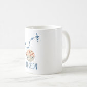Scorpion signe astrologique コーヒーマグカップ (正面右)