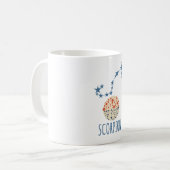 Scorpion signe astrologique コーヒーマグカップ (正面左)