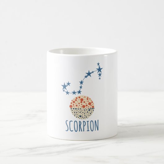 Scorpion signe astrologique コーヒーマグカップ (中央)
