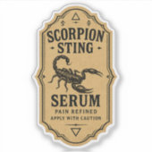 Scorpion Sting Serum - Halloween Apothecary Label シール (正面)