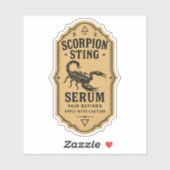 Scorpion Sting Serum - Halloween Apothecary Label シール (シート)
