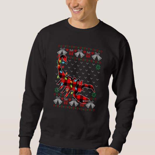 Scorpion   Xmas Lights Ugly Christmas Sweater スウェットシャツ (正面)