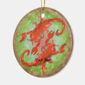 Scorpion Yin Yang  セラミックオーナメント (左)