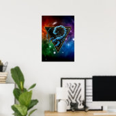 Scorpion Zodiaque Cadeau Astrologie ポスター (ホームオフィス)