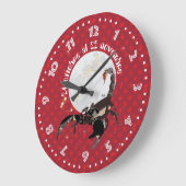 Scorpione 24 ottobre al 22 novembre Orologio ラージ壁時計 (傾斜)