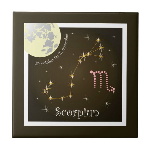 Scorpiun 24 october fin 22 november Fotofliese タイル (正面)