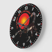 Scorpiun 24 october fin 22 november Uhr ラージ壁時計 (傾斜)