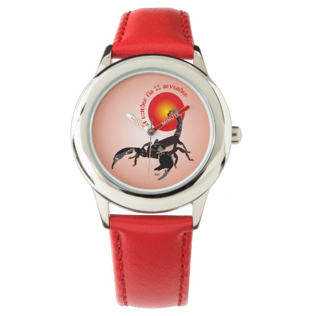 Scorpiun 24 october fin 22 november Uhr 腕時計 (正面)