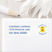 Scot Lion Rampant Angel Hanukkah Flag Personalized ラベル (インサイチュ)