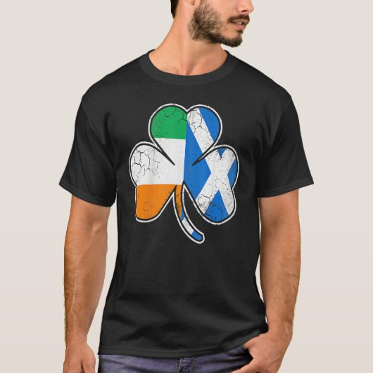 Scotch Irish Shamrock Scottish St Patricks Day Tシャツ (正面)