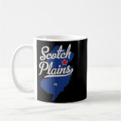 Scotch Plains New Jersey Nj Map  コーヒーマグカップ (左)