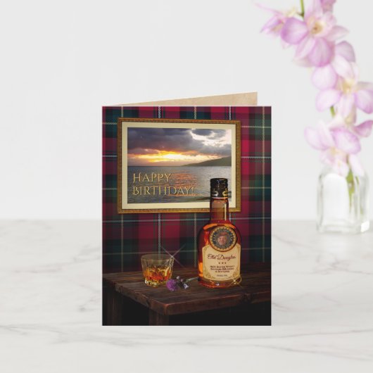 Scotch Whiskyカードとテキストと写真 カード (蘭)