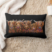 SCoTiSH HigHLaND CoWs ' THe McHaiRY CooS ' ランバークッション (ブランケット)