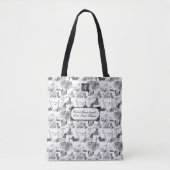 SCOTISH Terrier Black Toileカスタマイズ付き トートバッグ (正面)