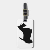 Scotish Terrier Silhouette ラゲッジタグ (正面縦)