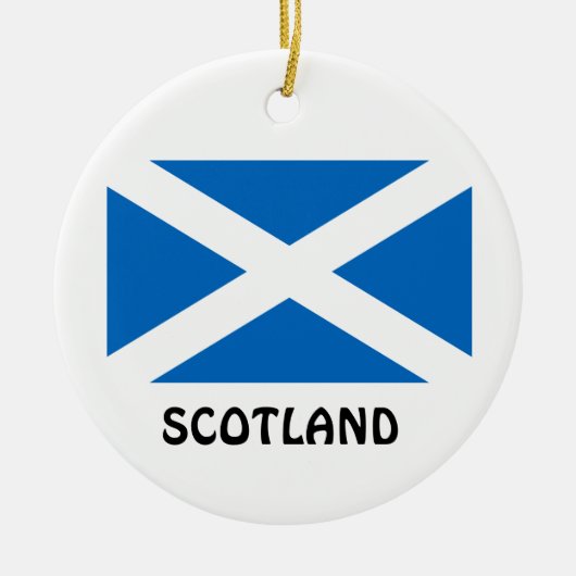 SCOTLAND*のカスタムなクリスマスのオーナメント セラミックオーナメント (正面)