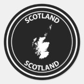 Scotland ラウンドシール (正面)