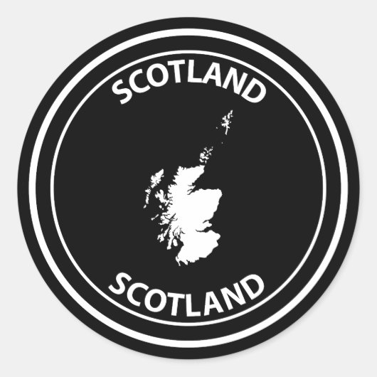 Scotland ラウンドシール (正面)