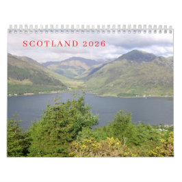 Scotland 2026 calendar カレンダー