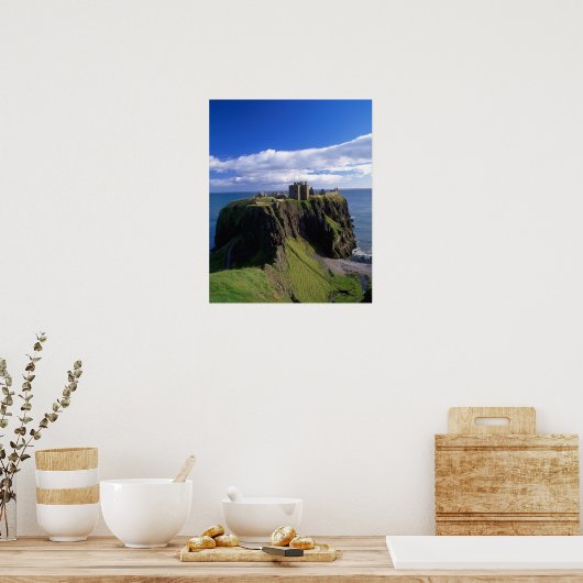 Scotland, Aberdeen. Dunnotar Castle. ポスター (キッチン)