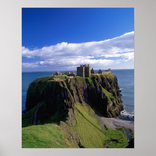 Scotland, Aberdeen. Dunnotar Castle. ポスター (正面)