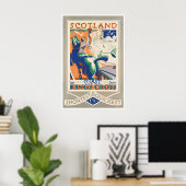Scotland Art Travel Poster Scottish Print ポスター (ホームオフィス)