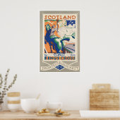Scotland Art Travel Poster Scottish Print ポスター (キッチン)