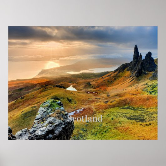 Scotland, beautiful mountain landscape  ポスター (正面)