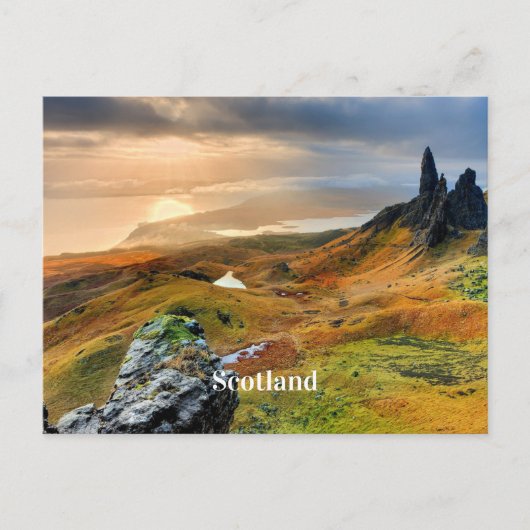 Scotland, beautiful mountain landscape postcard シーズンポストカード (正面)