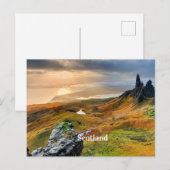 Scotland, beautiful mountain landscape postcard ポストカード (正面/裏面)