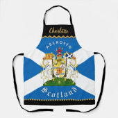 Scotland Chefs Apron, Aberdeen, Scottish Flag エプロン (正面)