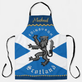 Scotland Chefs Apron, Edinburgh, Scottish Flag エプロン (正面)