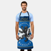 Scotland Chefs Apron, Edinburgh, Scottish Flag エプロン (着用した状態)