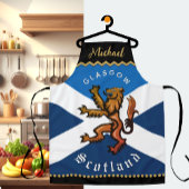 Scotland Chefs Apron, Glasgow, Scottish Flag エプロン