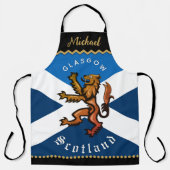 Scotland Chefs Apron, Glasgow, Scottish Flag エプロン (正面)