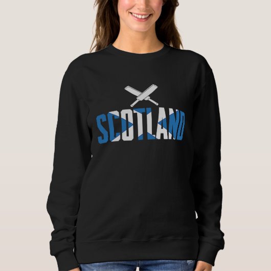 Scotland Cricket Player  Cricket Sport スウェットシャツ (正面)