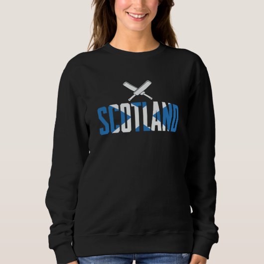 Scotland Cricket Player Cricket Sport スウェットシャツ (正面)