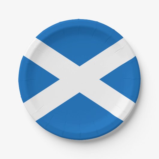 Scotland flag Paper Plate ペーパープレート (正面)