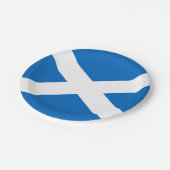 Scotland flag Paper Plate ペーパープレート (アングル)