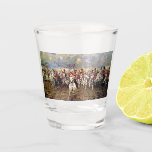 Scotland For Ever （騎兵将校） (軍隊) ショットグラス (正面)