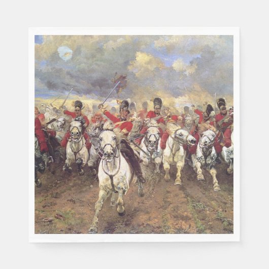 Scotland For Ever （騎兵将校） (軍隊) スタンダードランチョンナプキン (正面)