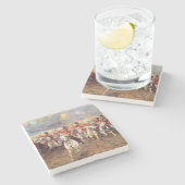 Scotland For Ever （騎兵将校） (軍隊) ストーンコースター (横)