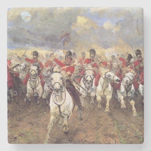 Scotland For Ever （騎兵将校） (軍隊) ストーンコースター (正面)