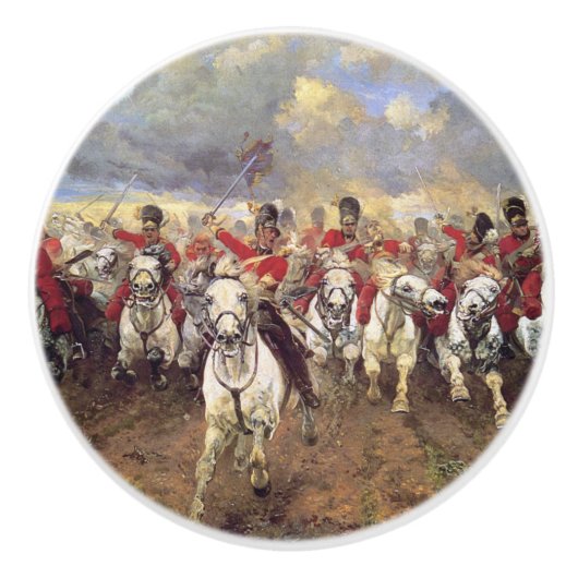 Scotland For Ever （騎兵将校） (軍隊) セラミックノブ (正面)