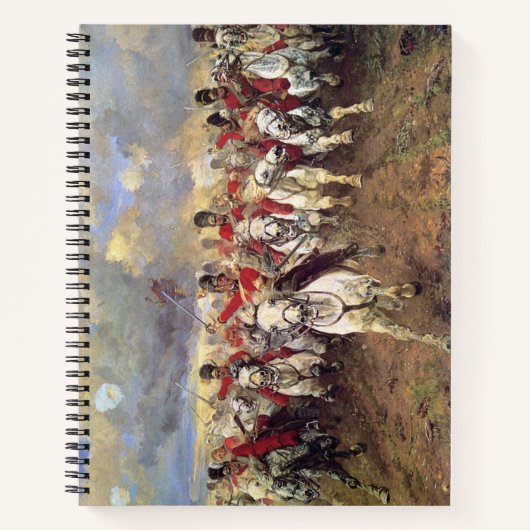 Scotland For Ever （騎兵将校） (軍隊) ノートブック (正面)