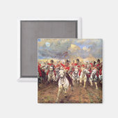 Scotland For Ever （騎兵将校） (軍隊) マグネット (正面/裏面)