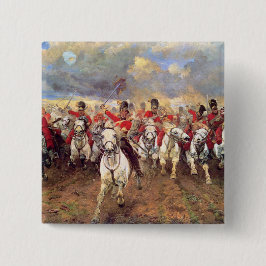 Scotland For Ever （騎兵将校） (軍隊) 缶バッジ