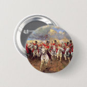 Scotland For Ever （騎兵将校） (軍隊) 缶バッジ (正面&裏面)