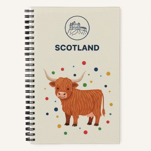 Scotland Heritage & Highland Cow Photo Archive ノートブック (正面)